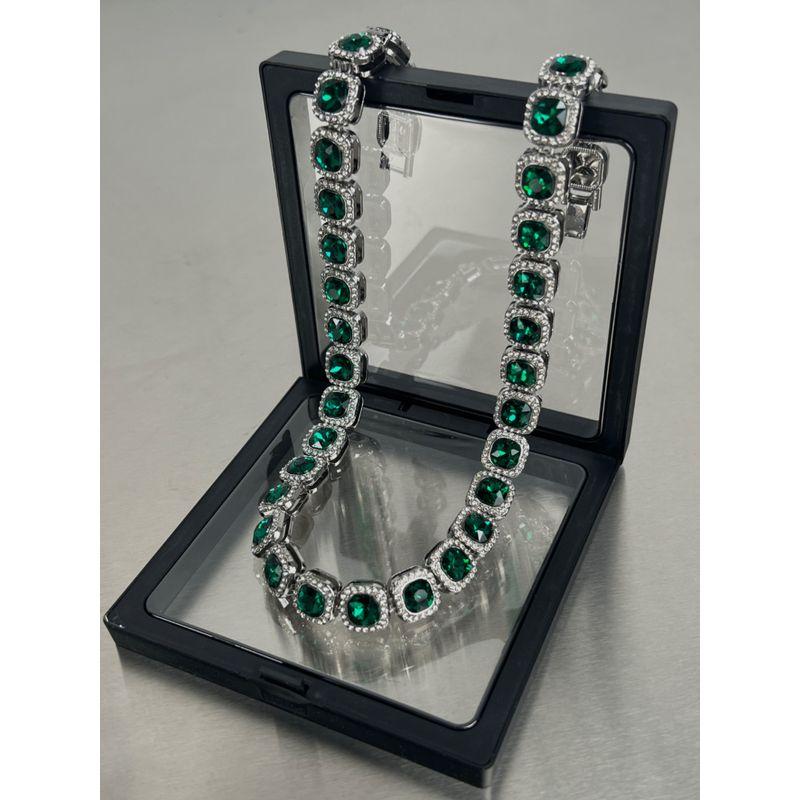 

Rock Candy Trendy Street Clavicle Chain Girl Emerald <50Cm>Emerald Rock Sugar Necklace