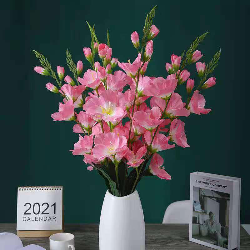 Decorative Silk Gladiolus and Orchid Floral Art for Living Room or Dining Table