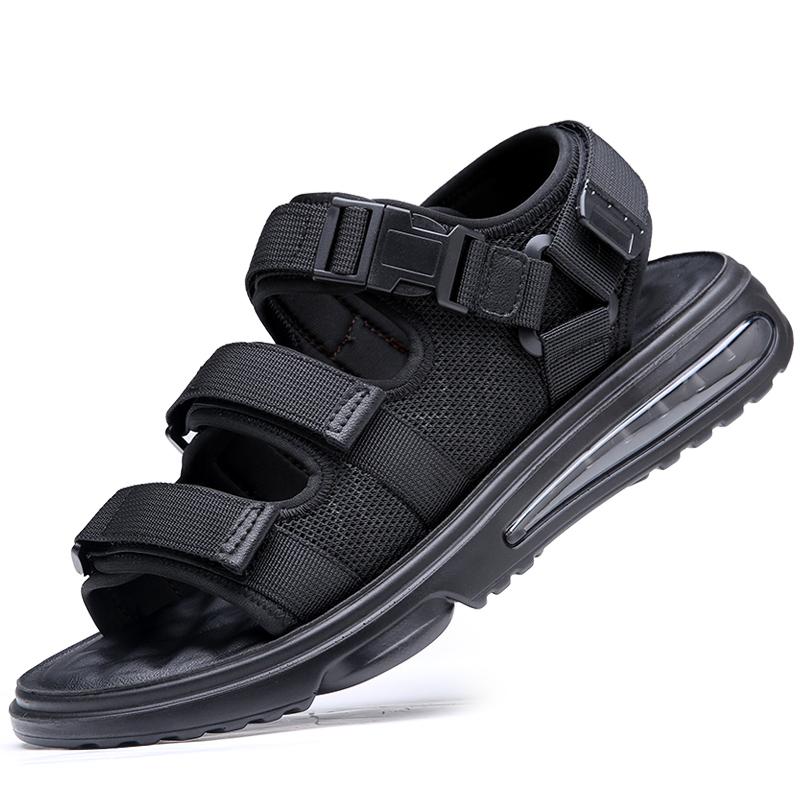 Classic Men's Sandals Summer Air Cushion Sandals Breathable Men Leather Shoes Luxury Sandals Soft Outdoor Men Roman Sandals