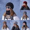 Knit Hat And Scarf Set For Women With Fleece Lining Winter Warmth And Protection
