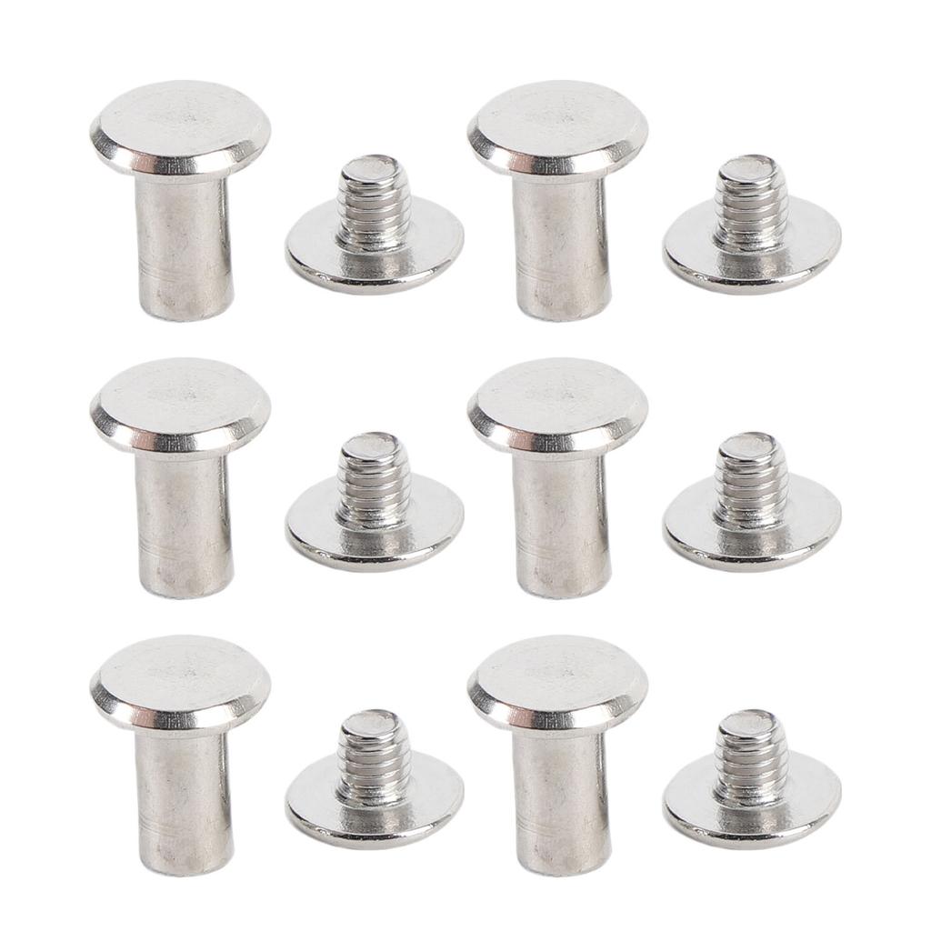 50 Sätze Nieten und Schrauben M4 5x9x9,5mm Edelstahl Flachrundkopf Nietbolzen-Set zum Binden