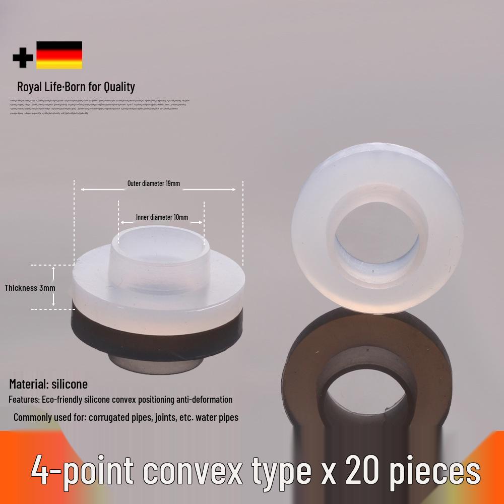 1-Inch Silicone Rubber Gasket Ring for Water Heaters and Pipes - 4-Minute Seal Flat Gasket