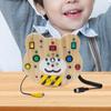 Toy Wooden Busy Board, Fine Motor Skills, Development Toy, Sensory Board LED Switch for 2 3 4