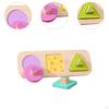 Shape Peg Puzzle with Knob,Geometric Early Learning Baby Sorter for Kids Boys Girls