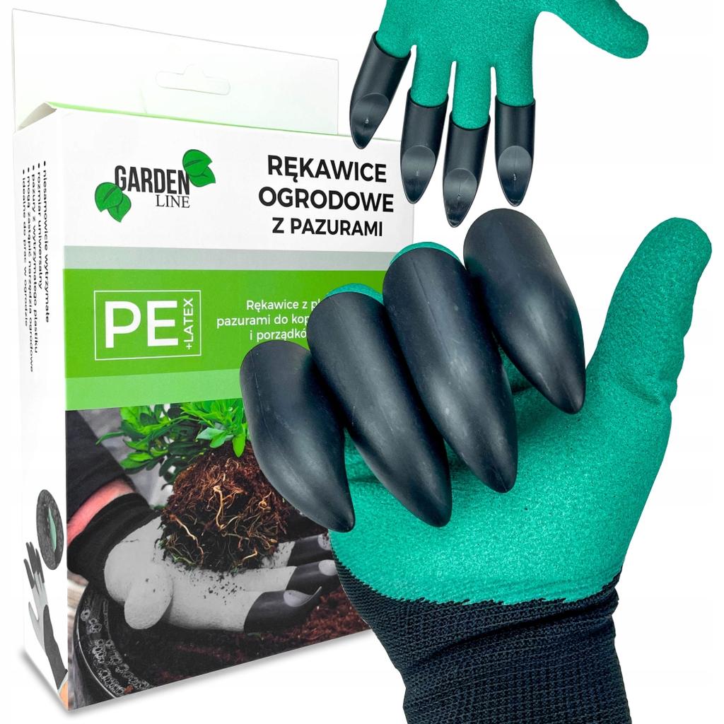 Gardenline Rękawice Ogrodowe Z Pazurami Tel9903