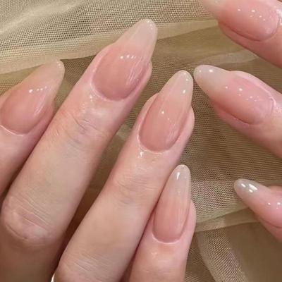 Autocollants pour Ongles Naturels Dénudés Amovibles du Temple Ganlu - Fabriqués à la Main, Naturels, Éclaircissants pour la Peau, Touche Beauté Couleur Pure.