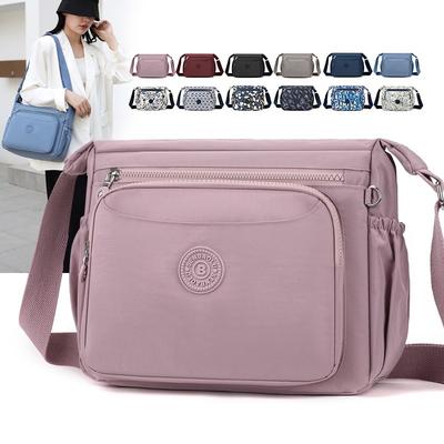 Bag New Fashion Women's Bag Waterproof Nylon Shoulder Bag Women's Crossbody Bag Women's Lightweight Large Capacity Leisure Bag