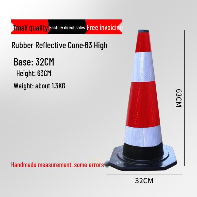 Reflective Traffic Cone Barrier - 70cm/90cm Construction Road Cylinder