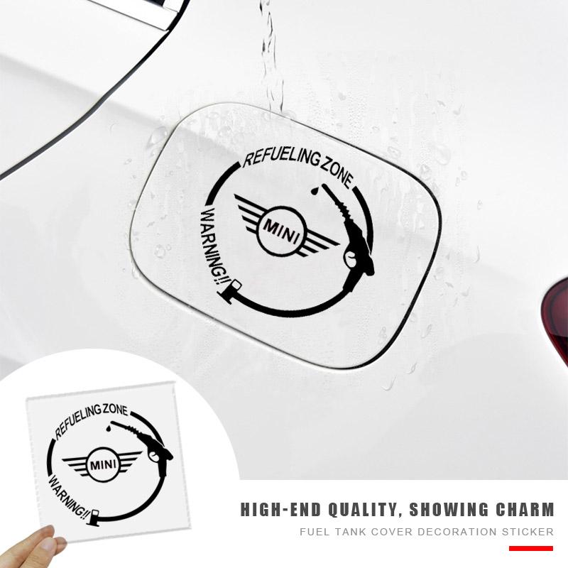 Car Logo Fuel Tank Sticker Waterproof Accessories Auto Tank Body Badge For MINI JCW CLUBMAN COUNTRYMAN CLUBVAN VAN Vision Urbanaut COUPE