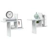 Wall Shelves 2 pcs. White 38 x 12 x 38 cm Engineered Wood