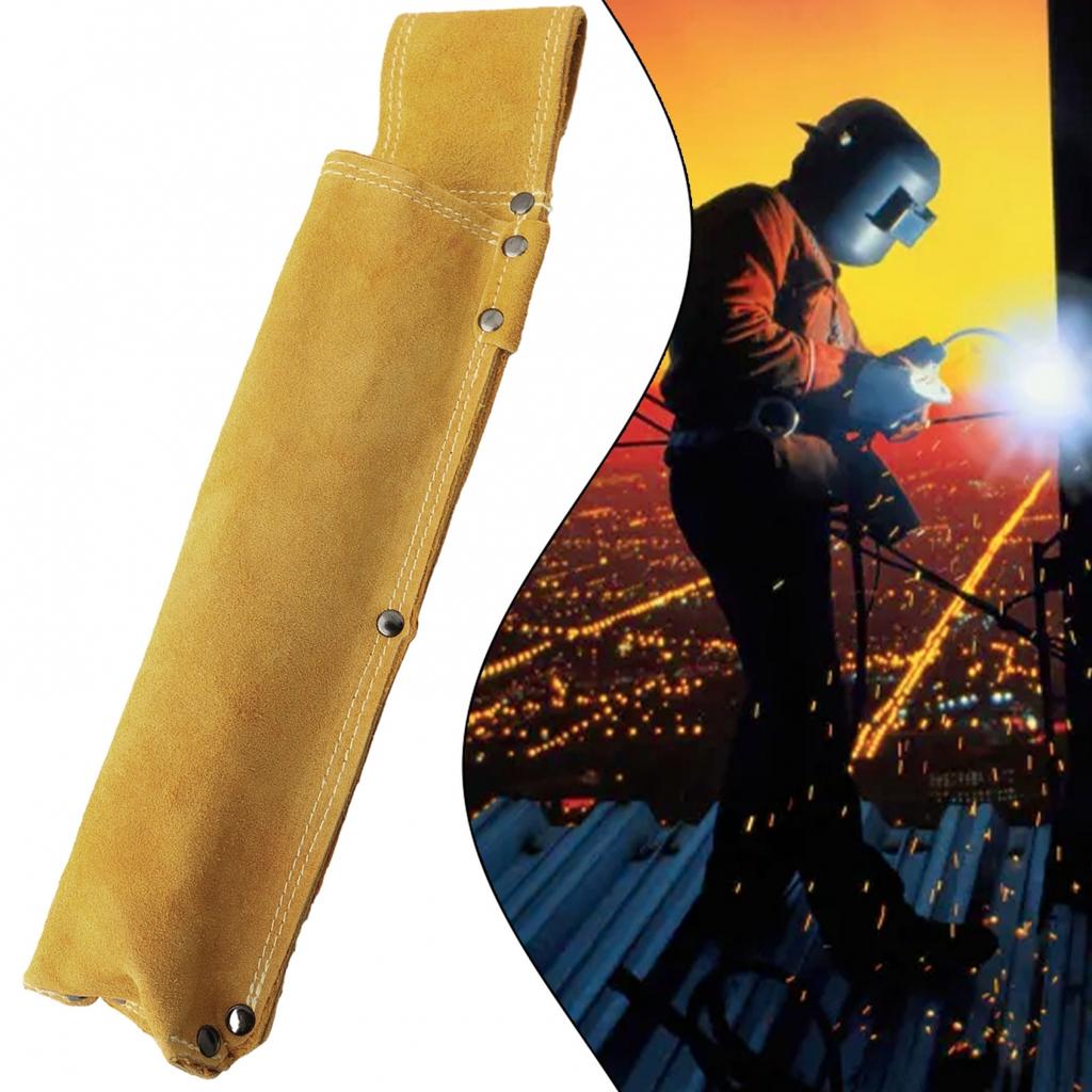 Wear-resistant Welding Rod Bag Belt Electrode Holder Cowhide Leather