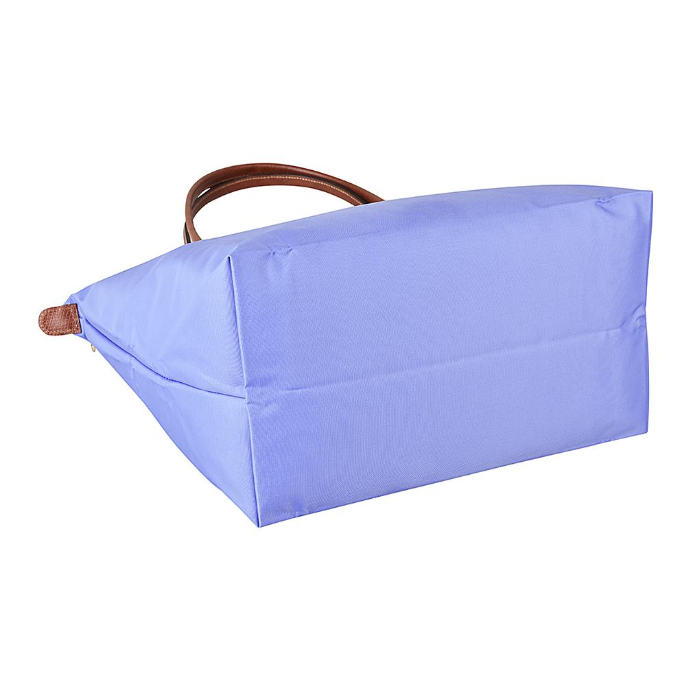 Longchamp Le Pliage 31 Long Handle Recycled Canvas And Leather Dumpling Tote Bag Large Women Tote Bags Lavender 1899089B40