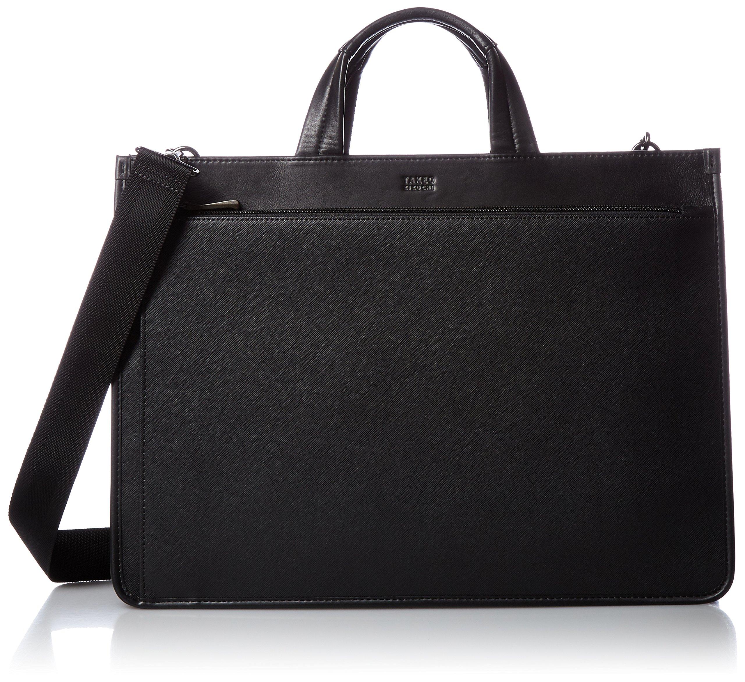 

Мужская черная деловая сумка Takeo Kikuchi с полным раскрытием Navi 271502