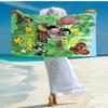 Personalized customized proof beach towel with The Little Mole pattern - soft, absorbent,quick-drying,perfect swimming,camping&bathing