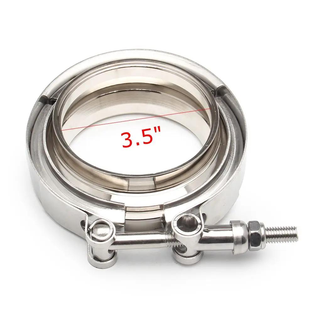 V-Band Clamp With Male Female Flange Kit Turbo Downpipe Wastegate V-Band Turbo Exhaust Pipes Car Accessories TP-1011A
