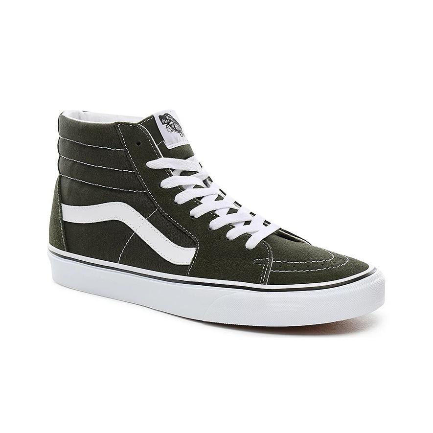 Vans Sk8 Canvas High Top Skate Shoes Unisex Sneakers Military-Green VN0A4BV62LE