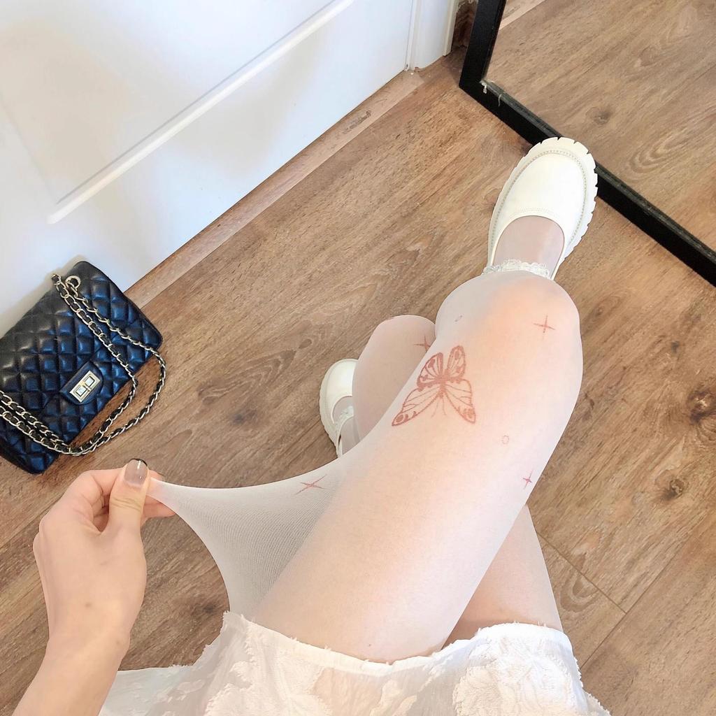 Damen Over-the-Knee Schwarze Strümpfe mit Trägern - Weiße Einteiler Strumpfhose