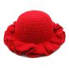 New Trend 2025 for Party Cross-Border Fashionable and Versatile Crocheted Ruffled Woolen Hat New Product Ruffled Hat