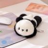 6 Styles Cuddly Lying Prone Cartoon Animal Plush Toys Soft Fluffy Panda Dog Bear Doll Lovely Desktop Pets Kawaii Gift To Girls