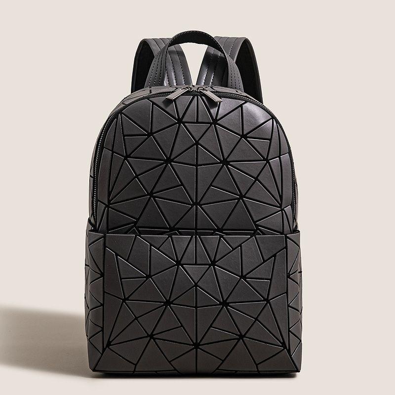 

Summer New Arrival Backpack Schoolbag Men s and Women s Same Style Fashion Minimalist Travel K-style Quilted Lightweight and Large Capacity Backpack Dark gray