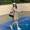 Tommy Hilfiger Vintage Workwear Style Twill Waist-Defining Slimming Shirt Dress Short Sleeve Women dress XW0XW04316