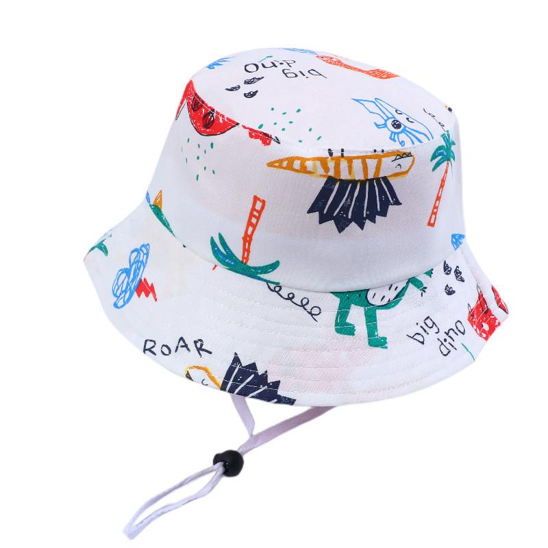 

Baby Dinosaur Cotton Sun Hat With Short Brim For Spring Summer Kids Sun Protection слонова кістка