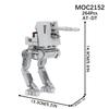 MOOXI Space Wars Walking Machine Model MOC Bricks DIY Diorama Adult Children Toys Building Block Set Montessori Gifts Decoration