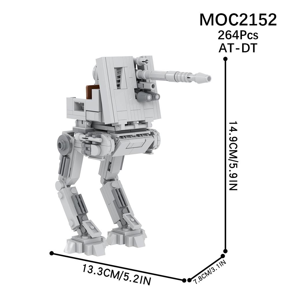 MOOXI Space Wars Walking Machine Model MOC Bricks DIY Diorama Adult Children Toys Building Block Set Montessori Gifts Decoration