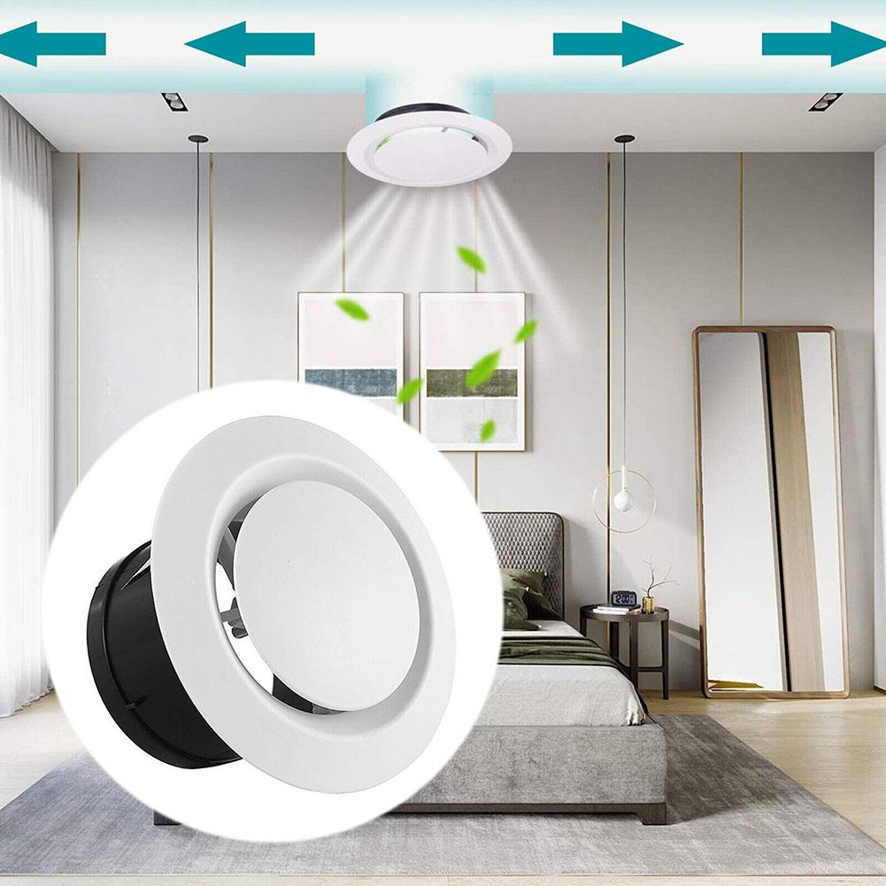 75-200mm Round Air Vent Extract Valve Grille Exhaust Hood ABS Air Vent Extract Valve Grille Ducting Ventilation Cover