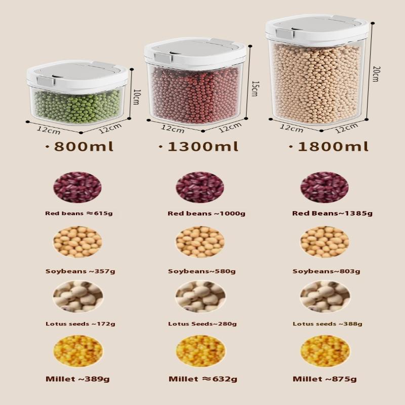 800/1300/1800 ml Luchtdichte Melkpoedercontainer Melkopslagcontainer Melkpoeder Opbergdoos Voedselopslag Met Lepel