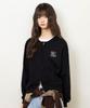 Yujen Minimal Round Neck Two-Way Knit Zip-Up_Black