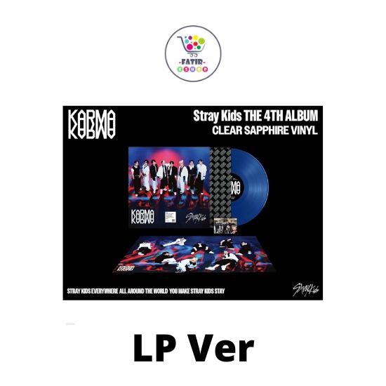 

LP Версия ПРОЗРАЧНЫЙ САПФИРОВЫЙ ВИНИЛ Stray Kids 4-й Альбом KARMA LP Ver