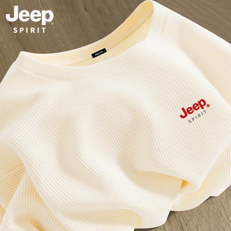 JEEP SPIRIT Men s Loose Waffle Short Sleeve T-Shirt L