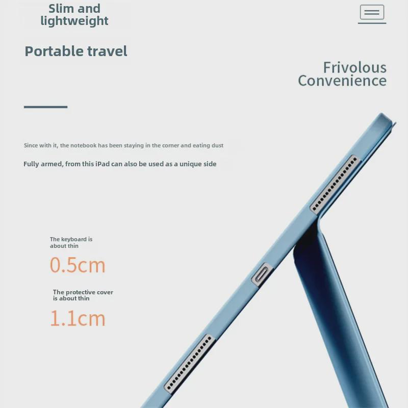 Ochranný kryt iPad Mini6/Air5 s Bluetooth klávesnicí, slotem na pero a koženým pouzdrem pro Pro11/10.2/9.7.