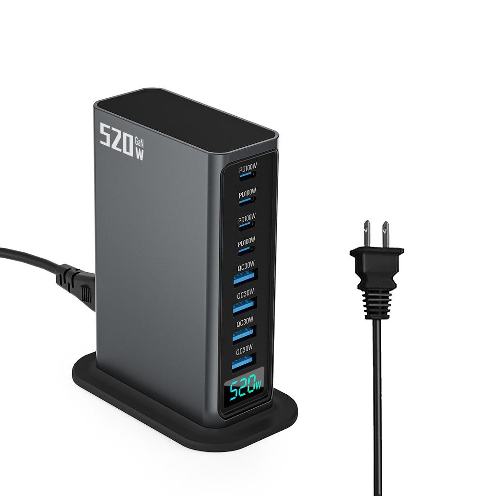 800W Multi-Port GaN PD Fast Travel Charger Adapter