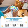 Upgraded Flashing Handheld Game for Kids, Fast Push Fidget Game Toy, Quick Push Light Up Fidget Electronic Console for Teens, Birthday Gifts for 3-12