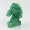 Übersetztes Produkt Aventurin Pferdeskulptur Natursteinschnitzerei Figur Innenraum Naturstein Kraftstein Indischer Jade Gesundheit Glück Langlebigkeit