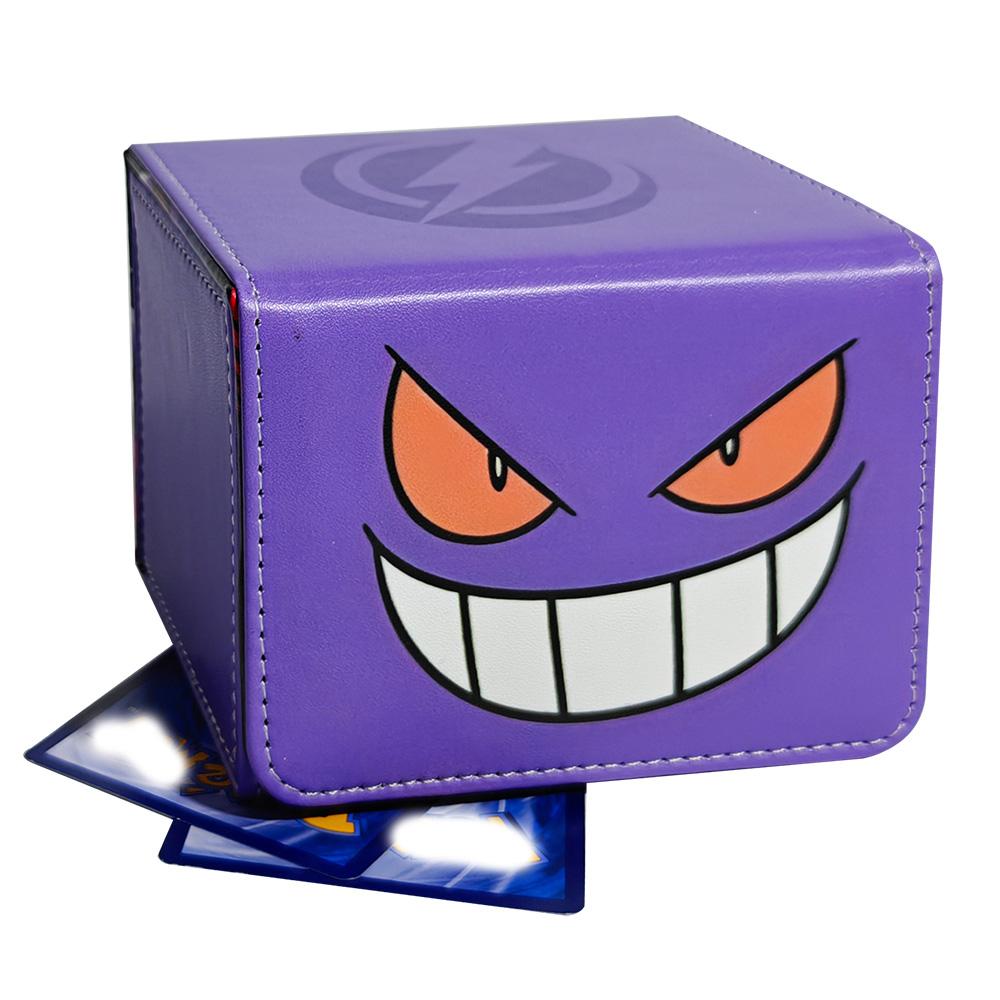 

Anime Figures Gengar Deck Box Yugioh WS OCG PTCG Trading Cards Pu Leather Storage Collection Box 110+