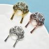 Wuli&baby Vintage Wear Phoenix Coronet Lady Brooches For Women 3-color Metal Beautiful Opera Character Face Party Brooch Pins