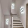 12W LED Wall Lamp White Modern Indoor Wall Light Creative Sconce Bedroom 6500K