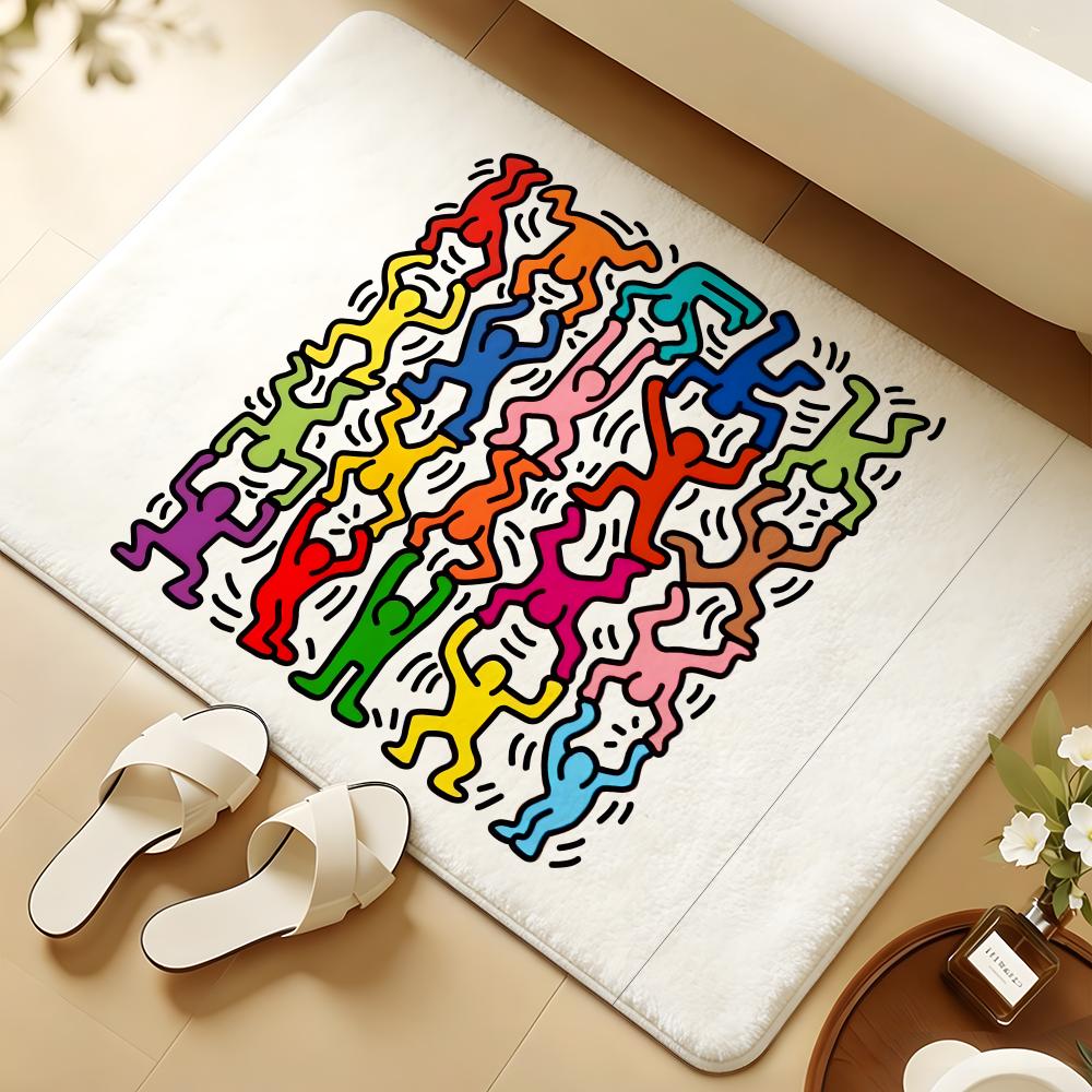 K-keith Art H-Haring Grīdas paklājs Mīksts