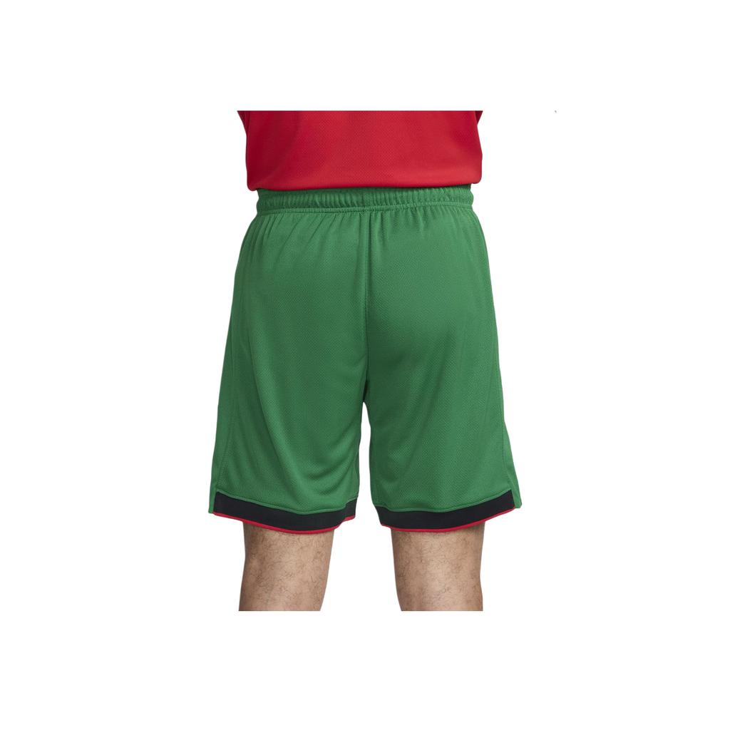 Nike Portugal Stadion Heim Mid-Rise Elastischer Logo-Print Enganliegende Sportshorts Herrenshorts Hellgrün FJ4298-302