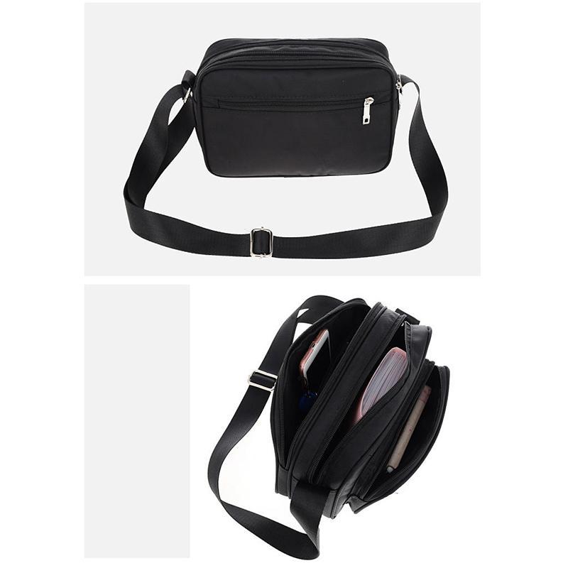 Unisex Canvas One Shoulder Umhängetasche Nylon Stofftasche Business Tasche