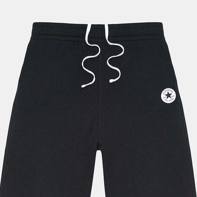 Converse Knitted Sweatpants Women's Black Moderate Cuffed Pants 10026156-A01