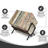 Vinyl Record Storage Rack Heavy Duty Metal Home Office Multi-purpose Matte Black Book Magazines Files Albums Vinyl Record Holder Organizer Stand