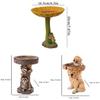 Fox Bird Feeder Craft Resin Decor For Garden And Outdoor Bird Watching