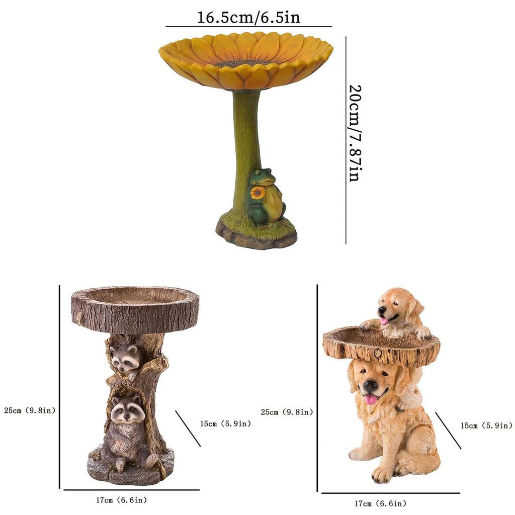 Fox Bird Feeder Craft Resin Decor For Garden And Outdoor Bird Watching