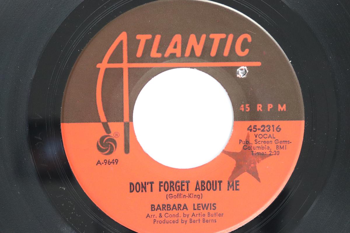 

7inch Record BARBARA LEWIS - Don t Forget About Me / It s Magic 452316 ATLANTIC 1965 US Soul/Funk Used