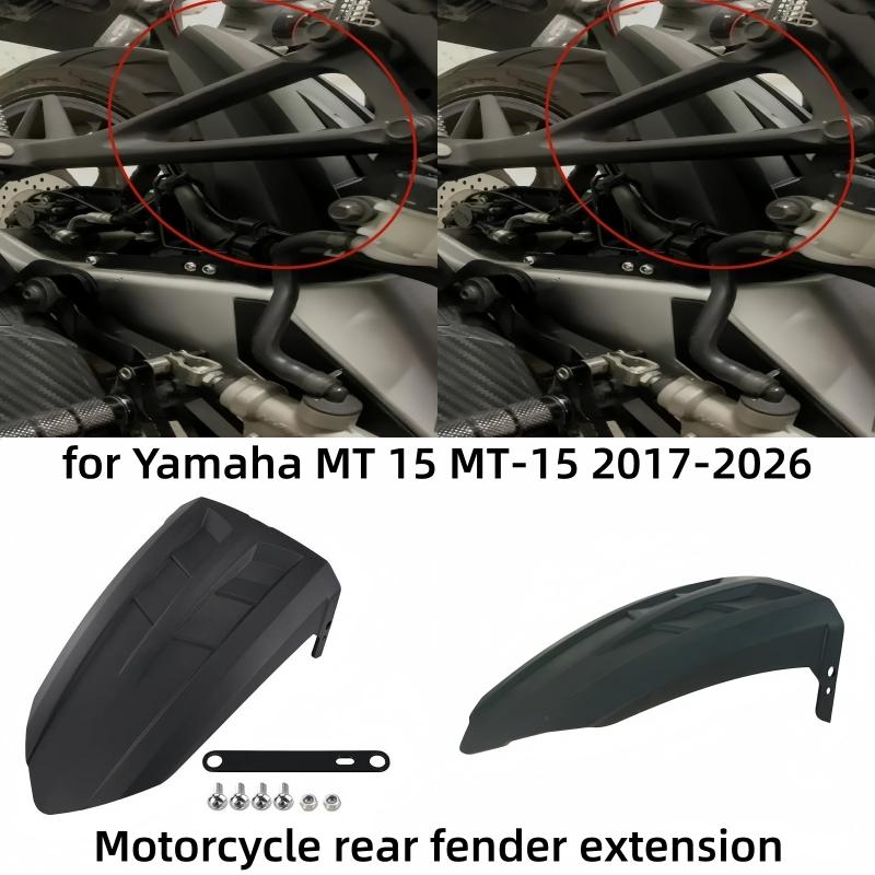 Motorcycle accessories rear fender extended rear sand board mud tile rear back middle fender for Yamaha MT 15 MT-15 2017-2026