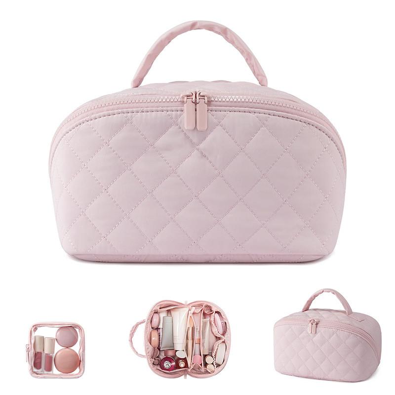 Modern Cube Makeup Organizer With Large Capacity For Travel And Home Use